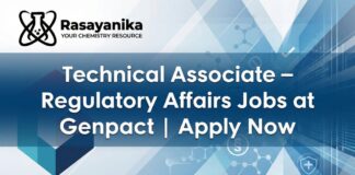 Regulatory Affairs Jobs at Genpact | BSc Chemistry Graduates Apply Now