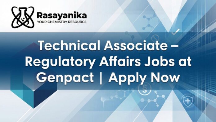 Regulatory Affairs Jobs at Genpact | BSc Chemistry Graduates Apply Now