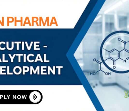 Sun Pharma Careers: Executive Jobs | MSc Chemistry Graduates Apply Now