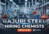 Chemist Jobs at Rajuri Steel | BSc Chemistry Graduates Apply Now