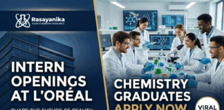 Intern Openings at L'Oréal | Chemistry Graduates Apply Now