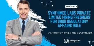 Freshers Chemistry DRA Jobs at Synthimed Labs Private Limited