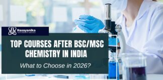 Top Courses After BSc/MSc Chemistry Career Options In India