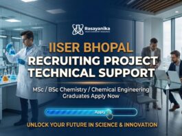 IISER Bhopal Recruitment: Project Technical Support | Apply Now for Chemistry Jobs