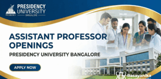 Assistant Professor Openings in Bangalore | Apply Now