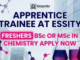 Freshers Chemistry Jobs at Essity Goa | Apply Now for Apprentice Trainee Role