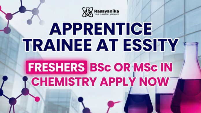 Freshers Chemistry Jobs at Essity Goa | Apply Now for Apprentice Trainee Role Freshers Chemistry Jobs at Essity Goa | Apply Now for Apprentice Trainee Role