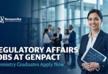 Regulatory Affairs Jobs at Genpact- Chemistry Graduates Apply For the Role Regulatory Affairs Jobs at Genpact | Chemistry Graduates Apply Now