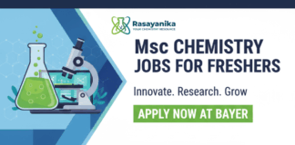 MSc Chemistry Jobs for Freshers | Apply Now at Bayer