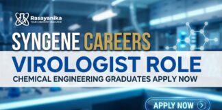 Syngene Careers: Virologist Role | Chemical Engineering Graduates Apply Now