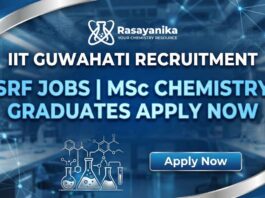 IIT Guwahati Recruitment: SRF Jobs | MSc Chemistry Graduates Apply Now