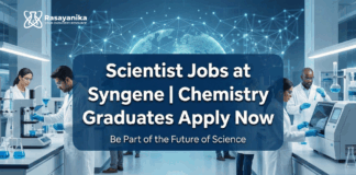 Scientist Jobs at Syngene| Chemistry Graduates Apply Now 