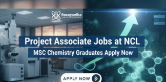 Project Associate Jobs at NCL | MSc Chemistry Graduates Apply Now