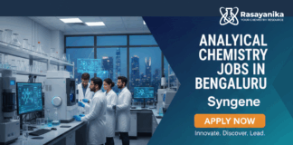 Analytical Chemistry Jobs in Bengaluru  | Apply Now at Syngene
