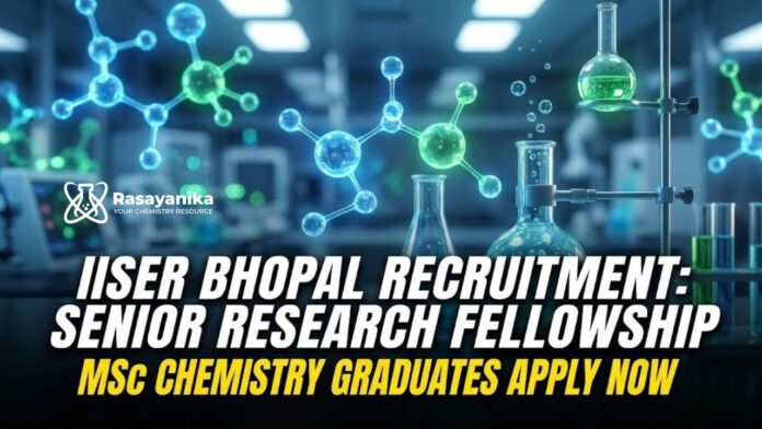 IISER Bhopal Recruitment: Senior Research Fellowship | MSc Chemistry Graduates Apply Now IISER Bhopal Recruitment: Senior Research Fellowship | MSc Chemistry Graduates Apply Now