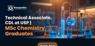 Freshers MSc Chemistry Jobs at USP | Apply Now for Technical Associate