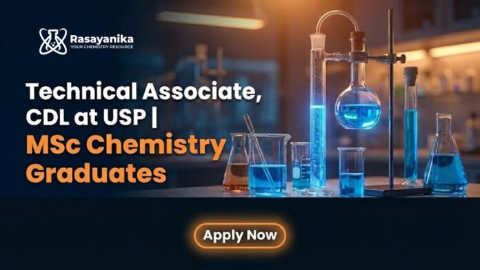 Freshers MSc Chemistry Jobs at USP | Apply Now for Technical Associate Freshers MSc Chemistry Jobs at USP | Apply Now for Technical Associate