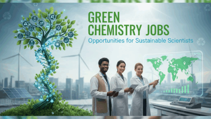Green Chemistry Jobs: Opportunities for Sustainable Scientists Green Chemistry Jobs: Opportunities for Sustainable Scientists