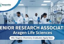Senior Research Associate jobs at Aragen Life Sciences | MSc Chemistry Graduates Apply now