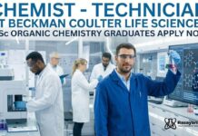 Chemistry Jobs at Beckman Coulter | Apply Now for Chemist Role Chemist Technician at Beckman | Organic Chemistry Graduates Apply Now