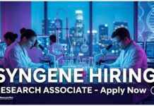 MSc Chemistry Jobs at Syngene | Apply Now for Research Associate Role Syngene Careers: Research Associate Jobs | MSc Chemistry Graduates Apply Now