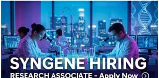 Syngene Careers: Research Associate Jobs | MSc Chemistry Graduates Apply Now