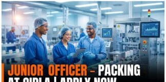 Cipla Careers: BSc Chemistry Jobs | Apply Now for Junior Officer - Packing Role