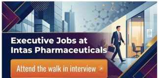 MSc Chemistry Jobs at Intas Pharmaceuticals | Organic Chemistry Graduates Apply Now