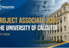 Project Associate Jobs at The University of Calcutta | Apply Now