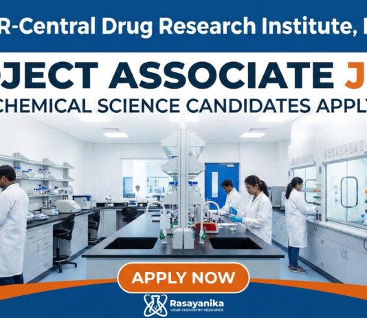 Project Associate Jobs at CSIR-CDRI | Chemical Science Candidates Apply