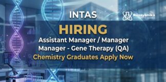 Intas Careers: Gene Therapy Assistant Manager | Apply now