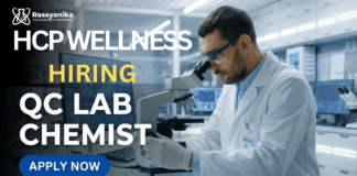 QC Jobs at HCP Wellness | MSc Chemistry Graduates Apply Now