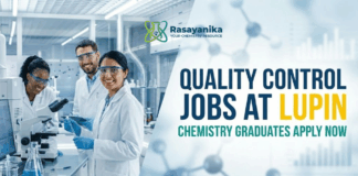 Quality Control Jobs at Lupin | Chemistry Graduates Apply Now
