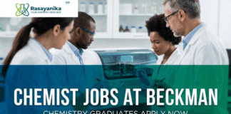 Organic Chemist Job Opportunity at Beckman Coulter Life Sciences, Bangalore Chemist Jobs at Beckman | Chemistry Graduates Apply Now