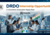 DRDO Internship Opportunity | Chemistry Graduates Apply Now
