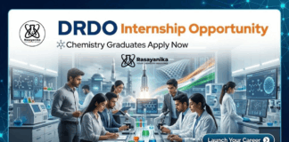 DRDO Internship Opportunity | Chemistry Graduates Apply Now