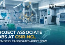 Project Associate Jobs at CSIR-NCL | Chemistry Candidates Apply