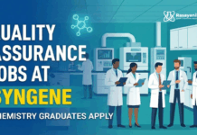 Quality Assurance Jobs at Syngene | Team Member – QA Opportunity Quality Assurance Jobs at Syngene | Chemistry Graduates Apply