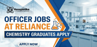 Officer Jobs at Reliance | Chemistry Candidates Apply Now