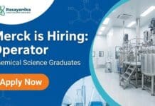 Chemical Science Jobs at Merck | Apply Now Merck Career: Operator Jobs at Bengaluru | Apply Now