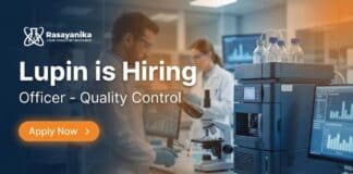 Quality Control Job at Lupin MSc Chemistry Graduates Apply Now