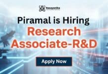 MSc Chemistry Jobs at Piramal | Apply Now Research Associate Jobs at Piramal | MSc Chemistry Graduates Apply Now