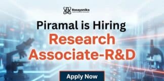 Research Associate Jobs at Piramal | MSc Chemistry Graduates Apply Now