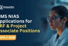 MSc Chemistry Jobs at NIAS | Apply Now and earn up to 46,990 / month NIAS Recruitment: Project Associate Jobs & Junior Research Fellowship | Apply Now