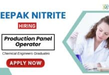 Chemical Engineering Jobs at Deepak Nitrite | Apply Now Deepak Nitrite Careers: Production Operator Jobs | Chemical Engineers Apply Now