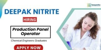 Deepak Nitrite Careers: Production Operator Jobs | Chemical Engineers Apply Now