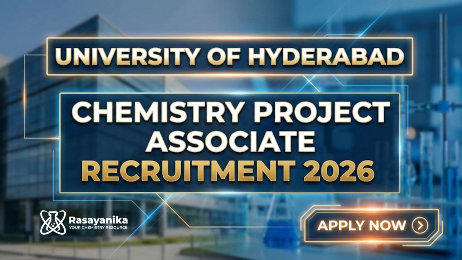 Project Associate Jobs at University of Hyderabad