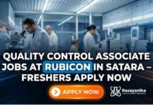 Quality Control Associate Jobs at Rubicon – Freshers Apply Now Frehsers Jobs at Rubicon | Apply for the QC Associate Role in Satara