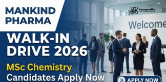 Chemistry Jobs at Mankind Pharma | Attend the Walk-In Drive 2026 