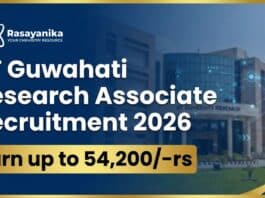 Research Jobs at IIT Guwahati | PhD Chemistry Candidates Apply Now